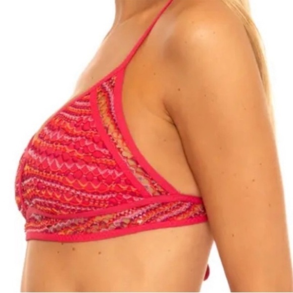 NWT Becca Ascend Grabiella Crochet Cross Back Bikini Top - Picture 3 of 8